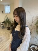 オリーブグレージュ×髪質改善トリートメント×ロングレイヤー