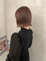 フォト 新宿三丁目(foto)&nbsp;小顔黒髪オリーブグレーココアベージュボブ髪質改善ブリーチ新宿