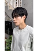 10代/センターパート/刈り上げ/ダウンパーマ/池袋メンズカット