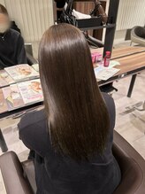 アッシュ 千歳烏山店(Ash) ミルクティーベージュブリーチなしダブルカラーブラウンカラー