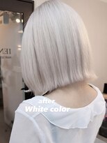 イエナ 渋谷(IENA)&nbsp;★ホワイトカラー×ホワイトボブ