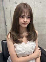ラフィット 香椎(lafit)&nbsp;ワンブリーチでつくるモカベージュ×韓国レイヤーカット