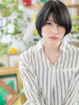 カバーヘア イヴ 戸頭店(COVER HAIR EVE)&nbsp;*EVE戸頭*王道！前下がり＆黒髪☆小顔ひし形ストレートｂ