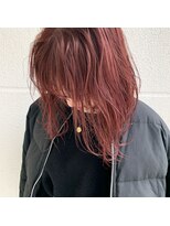キーゴ 博多(KY-GO.) 赤系カラー・red hair color