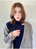 くびれヘア/鎖骨ミディアム/大人ヘア/10代20代30代人気