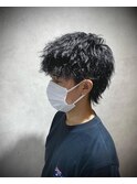 ツイスパウルフ[ロングウルフパーマ/透明感カラー]
