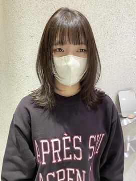 マイル 渋谷(mile) 顔まわりレイヤー×グレージュカラー