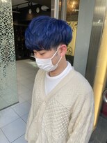 プライズ 錦糸町北口店(prize)&nbsp;メンズマッシュブルーヘア 【錦糸町/錦糸町北口/錦糸町駅】
