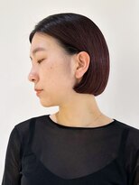 アイティーバイアルバム 下北沢店(IT by ALBUM)&nbsp;ワンレンボブ_斜めバンググレージュカラー_ba461401