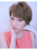 オリジンズヘアーセカンド 守谷店(Origins hair 2nd)&nbsp;似合わせふんわりショート×ベージュカラー×BYKARTE 5step TR