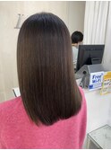 黒髪/前髪パーマ/グレーベージュ/レイヤーロング/ダブルカラー