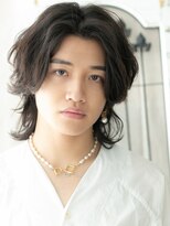 グルーミングサロン バーバー キャッスル 北浦和西口(Grooming salon Barber Castle)&nbsp;かき上げバングレイヤー&パーマで脱力ウルフE北浦和