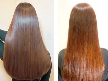 アローズ ラソラ札幌(HELLO'S)の写真/クセや髪のうねりにお悩みの方必見！髪質改善で憧れのストレートを実現◎毛先まで滑らかな指通りに♪