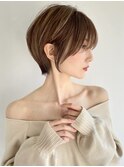 大人可愛いショート/ベージュカラー/2way [熊本/上通/下通〕