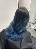 ブルーバレイヤージュカラー