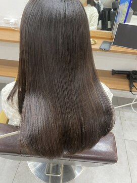 ランプ(Lamp) くびレイヤーグレーベージュニュアンスカラー白髪染め白髪ぼかし