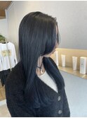 透明感ブルーブラック【難波 桜川/髪質改善】
