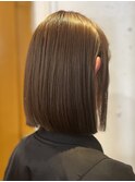 20代30代40代髪質改善カラーアッシュベージュ艶感ストレート