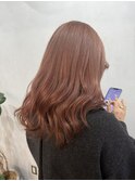 ピンクベージュ　ハイトーンカラー 5/2