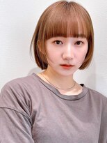 Say.ボブミルクティーベージュシルキーベージュことりベージュ