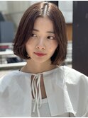 レイヤーボブミニボブ大人ボブ顔まわり