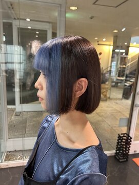 サンエンヘアー(lll_en hair) ぱっつんボブ&フェイスフレーミング