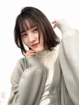 アロマ ヘアー ルーム 新宿3号店(AROMA hair room)&nbsp;ふわっとボブに秋らしくボルドーメイク