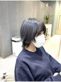 ショートウルフ×ブルーシルバー