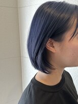 ヴィラ 川西店(Villa)&nbsp;艶髪ネイビーボブ◎ブリーチあり透明感ブルーブラック