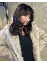 オルカ(ORCA)&nbsp;レイヤー/レイヤーカット/ミディアム/ブラウン/新宿/