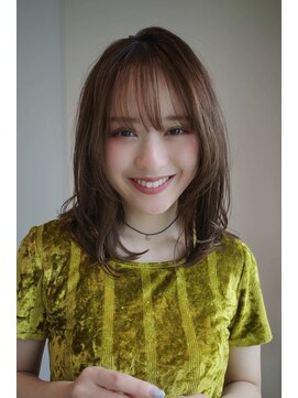 インセプション 銀座(INCEPTION) ミディアム・ロング/絶壁解消/前髪あり/20代/30代/面長