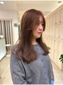 【miki】ブラウンベージュブリーチなしダブルカラー髪質改善30代
