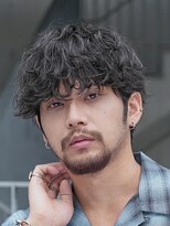 フィフスパーク(fifth PARK)&nbsp;渋谷緩めシャドウパーマスパイラルパーマメンズマッシュウルフ