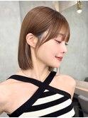 あご下2cm大人ボブ/髪質改善縮毛矯正
