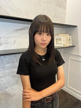 サラ 山口店(SARA) 暗髪ミディアムローレイヤー/美髪になりたい方オススメ