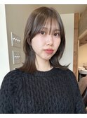 olive beige / 顔周りカット