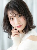 大人かわいいモカブラウン外ハネウルフカットu小山10代20代30代