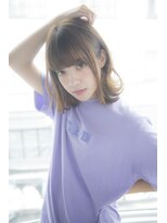 サロンドミルク 原宿(salon de MiLK)&nbsp;【salon de MiLK 原宿】耳かけゆるふわミルクティアッシュ