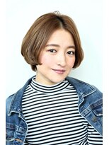 ヘアメイク フレンシア(hair make flencia) センターパートのまとまるショート