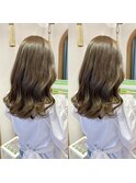 ブリーチなしオリーブグレージュ　西田大樹