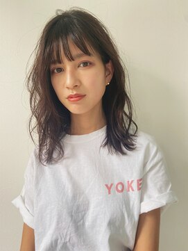 ヨーク(YOKE) 【YOKE】セミディニュアンスパーマスタイル