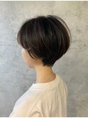うる艶髪/くびれヘア/ショート/シクレットハイライト