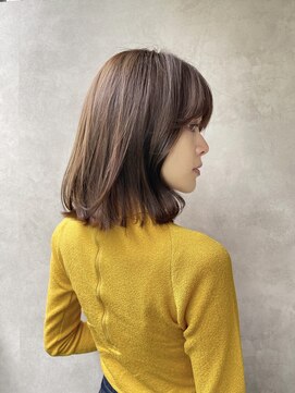 メゾンドイギー(MAISON de IGGY) ワンカールで作るツヤ髪ショコラベージュ#似合わせカット