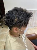 メンズハード波巻きパーマ