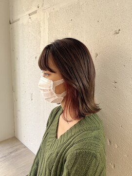 ヘアーワークス ヘルム 渋谷店(HAIR WORKS HELM) [HELM渋谷]イヤリングカラー