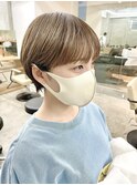 大人ショートボブ丸みショートマッシュショートカット前髪あり