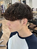 ウェイビーエフティフィフス 横浜西口(WAVEY ft.fifth) 波巻きスパイラルパーマメンズマッシュツーブロックメンズパーマ