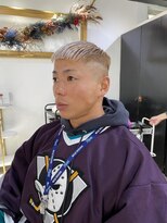 ハイライト マッシュパーマ ウルフ アッシュブラック