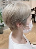 ハイトーンカラー/透明感ボブ/モード/ベリーショート 【日比谷】