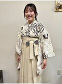 卒業式×着付け×ヘアセット